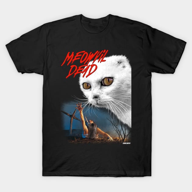 Meowvil Dead T-Shirt by darklordpug